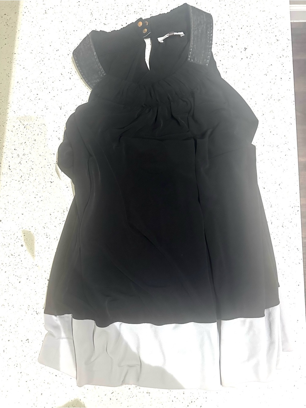 Black and gray Sleeveless Women's Top